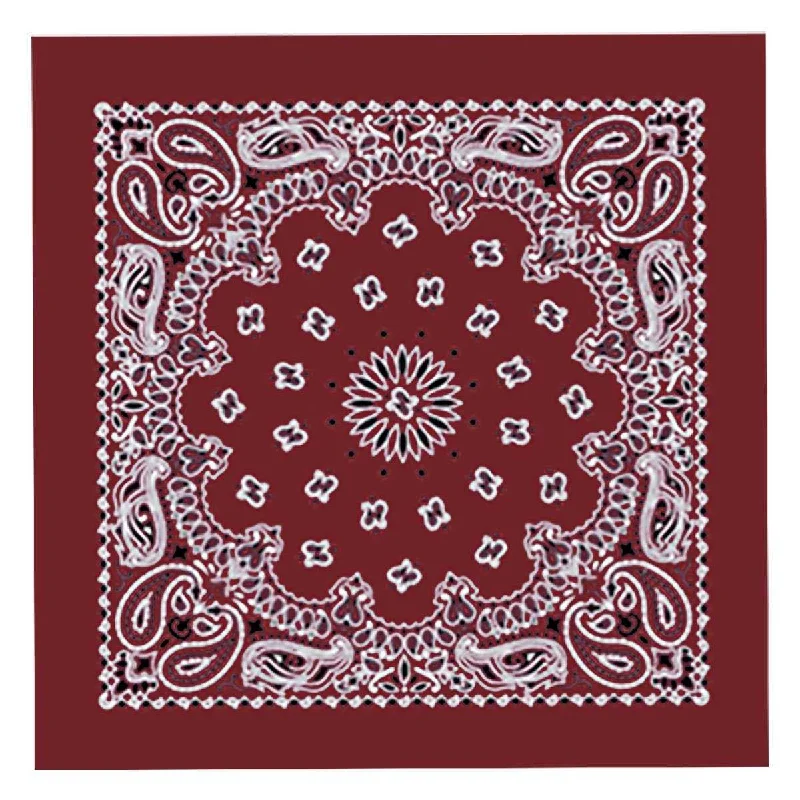 All-Day Outfits Hot Leathers BAP1011 Classic Burgundy Paisley Bandana