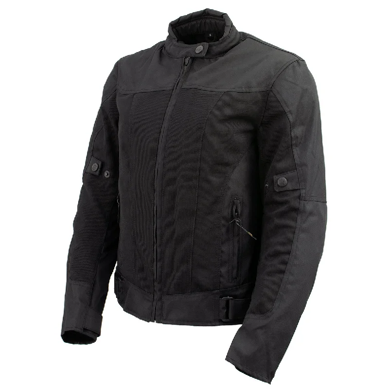 Comfortable Sweaters Xelement Women's Shade Black Textile and Mesh Scooter Motorcycle Biker Jacket with X-Armor XS22012