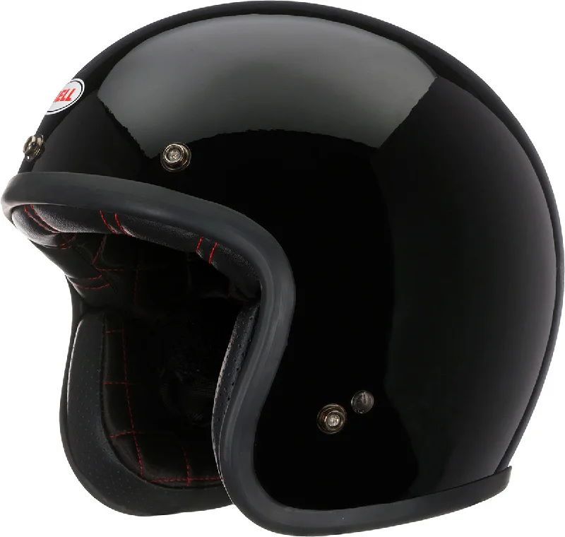 Relaxed Style Bell Custom 500 Solid Black Open Face Helmet