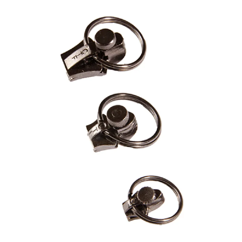 Embroidery Design FixnZip Replacement Zipper Slider 3 Pack Black Nickel
