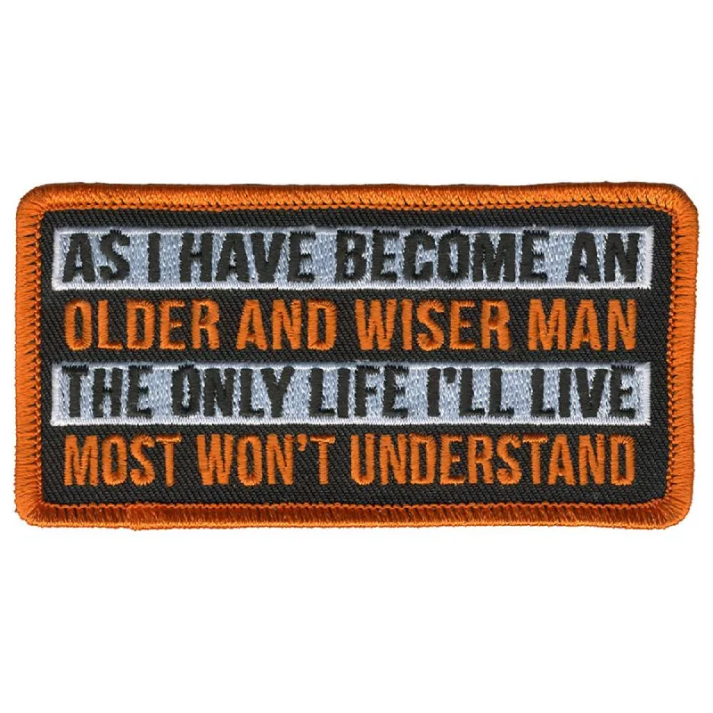 Classic Retro Hot Leathers PPL9779 Wiser Man 4"x 2" Patch
