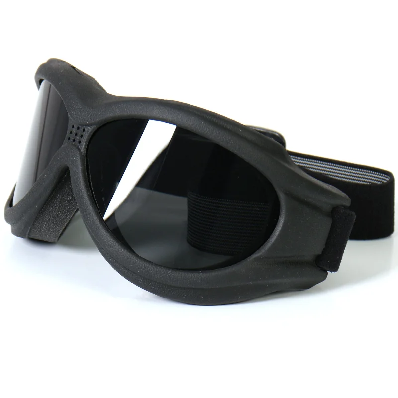 Nightclub Style Hot Leathers SGG1001 Big Ben Riding Goggles with Smoke Lenses