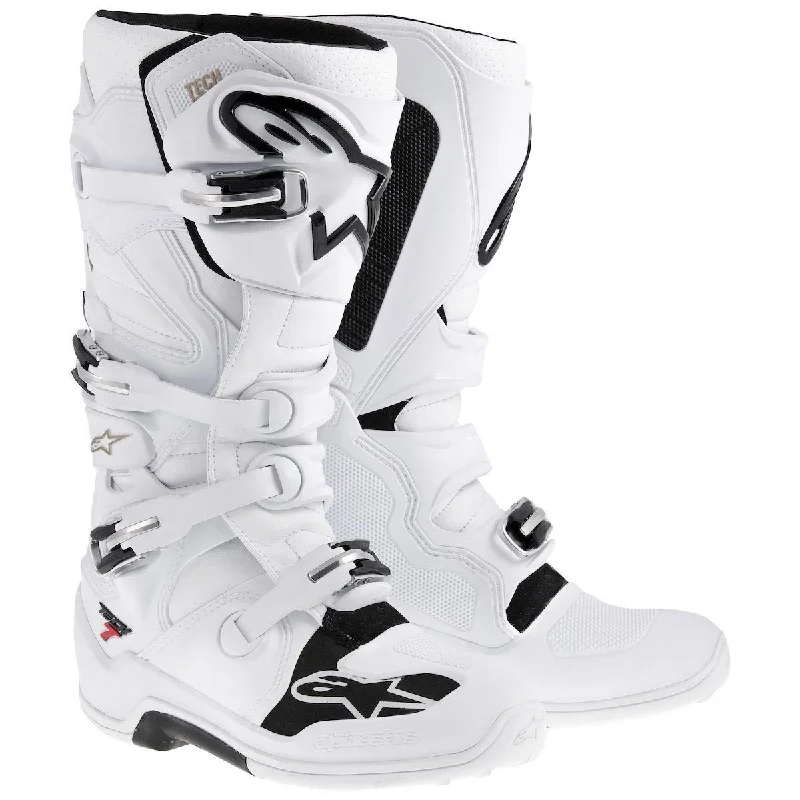 Soft Comfort Wear Alpinestars Tech 7 Men's White Motocross Boots