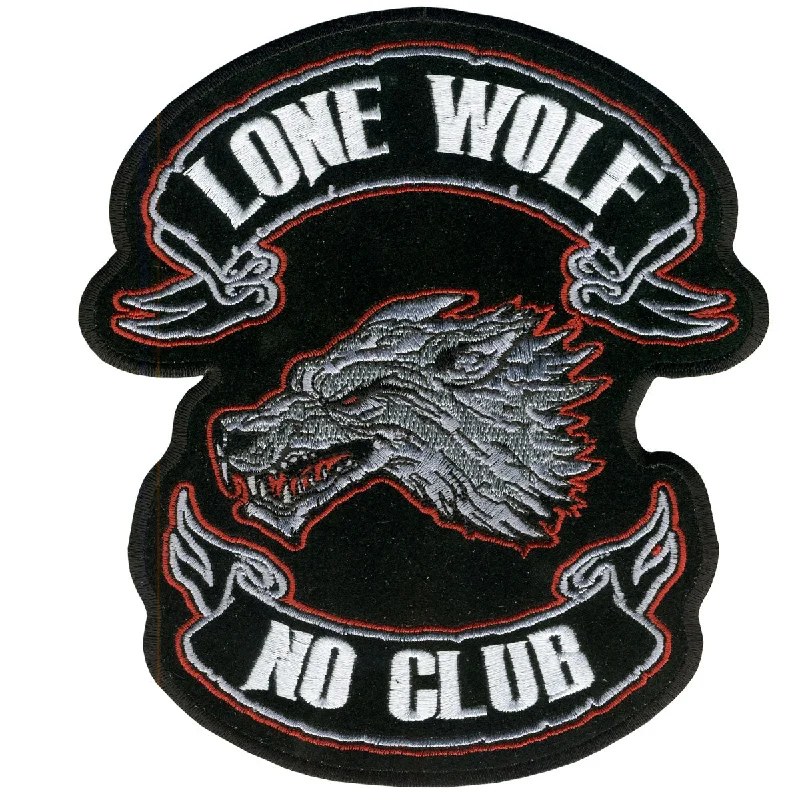 Daily Comfort Hot Leathers PPA2229  Lone Wolf No Club Patch 13” x 15”