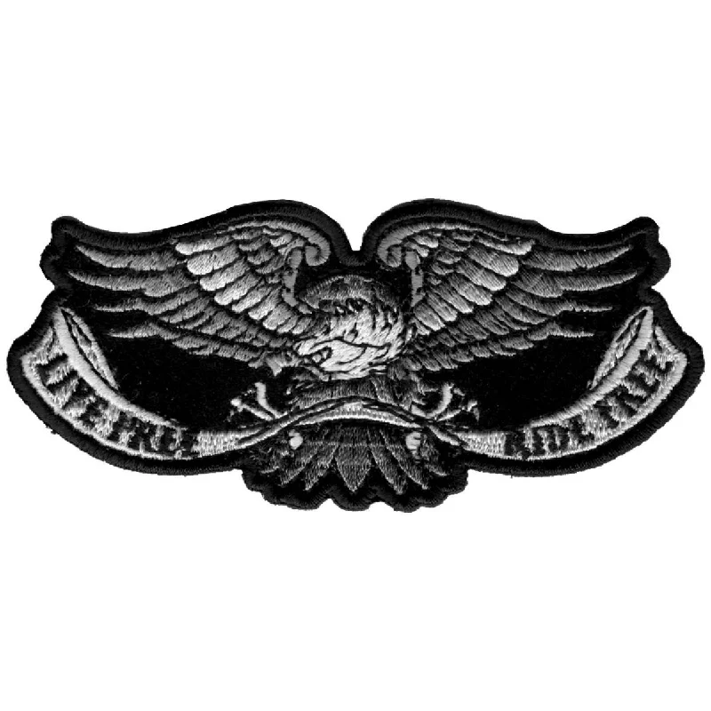 Lace Design Hot Leathers PPA5460 Live Free Eagle Patch 4" x 2"