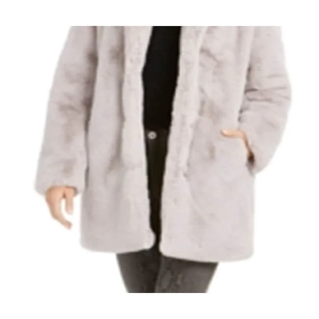 Smart Comfort Apparis Women's Eloise Faux Coat Gray Size Medium