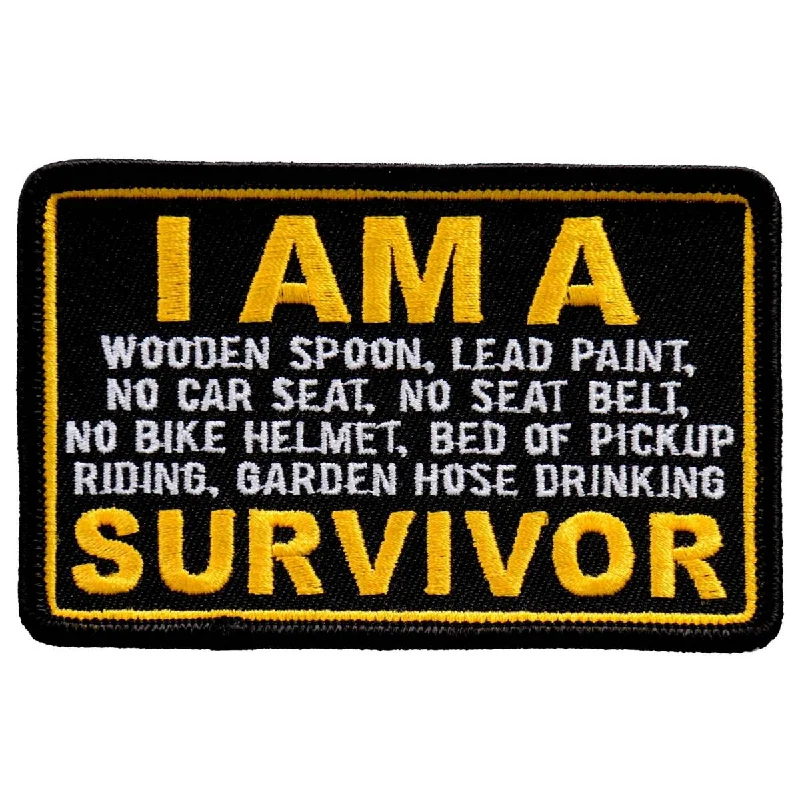 Relaxed Looks Hot Leathers PPL9746 4 Inch I Am a Survivor Patch