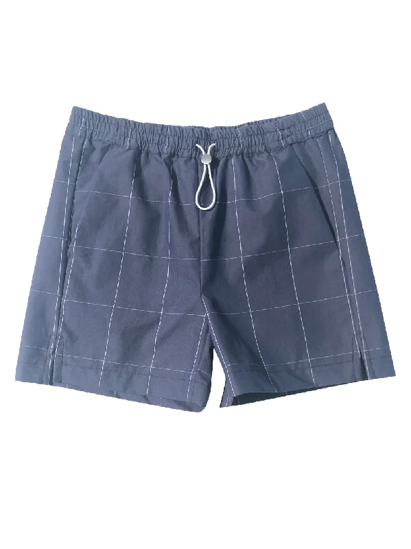 Hooded design Balou Navy Checked Shorts