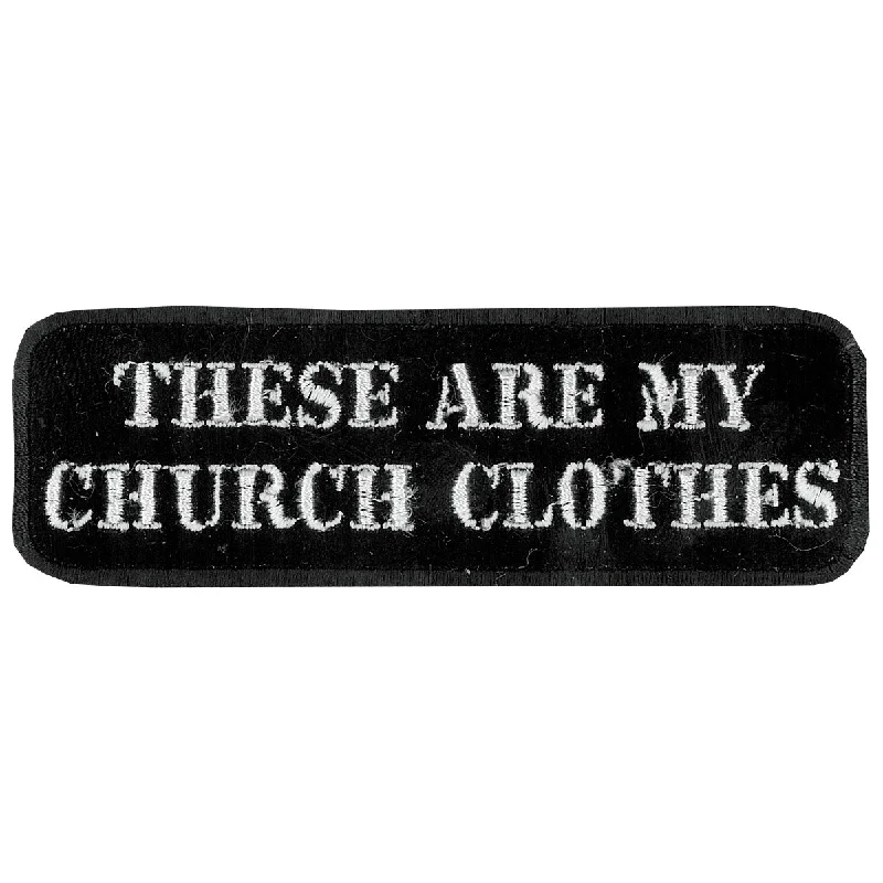 Casual Street Hot Leathers PPL9090 My Church Clothes 4" x 2" Patch