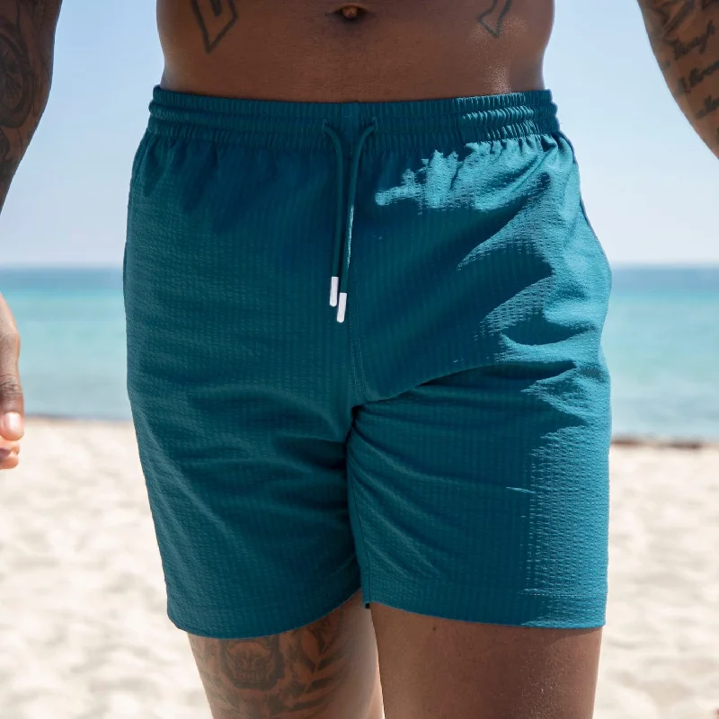 Easy-to-Wear Chesapeake Bay – Stretch Seersucker Hybrid Shorts