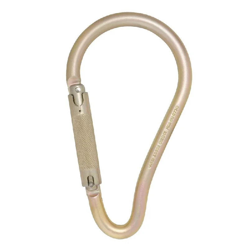 Soft Wear DMM Steel Pear Shaped Kwiklock Hook Light Gold