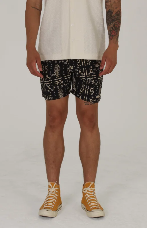 New Autumn And Winter Styles Barry Nylon Short | Black