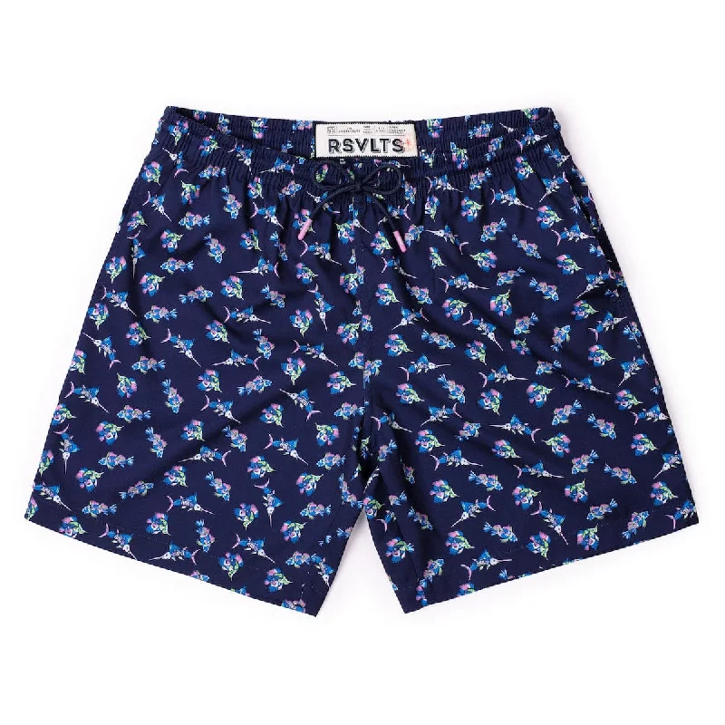 Elegant Comfort Skeletal Seas – Hybrid Shorts