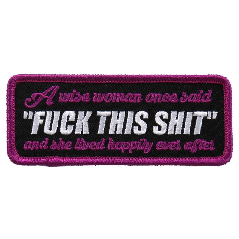 Free And Comfortable Hot Leathers PPL9659 Wise Woman 4"x2" Patch