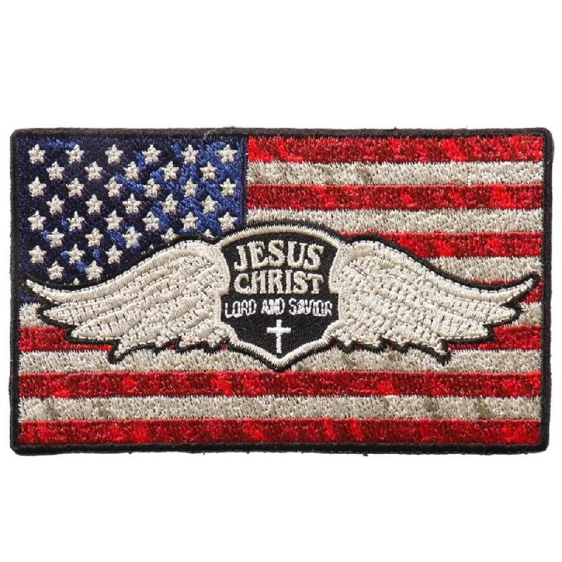 New Products Hot Leathers PPA9913 Jesus Christ Flag 4"x2" Patch