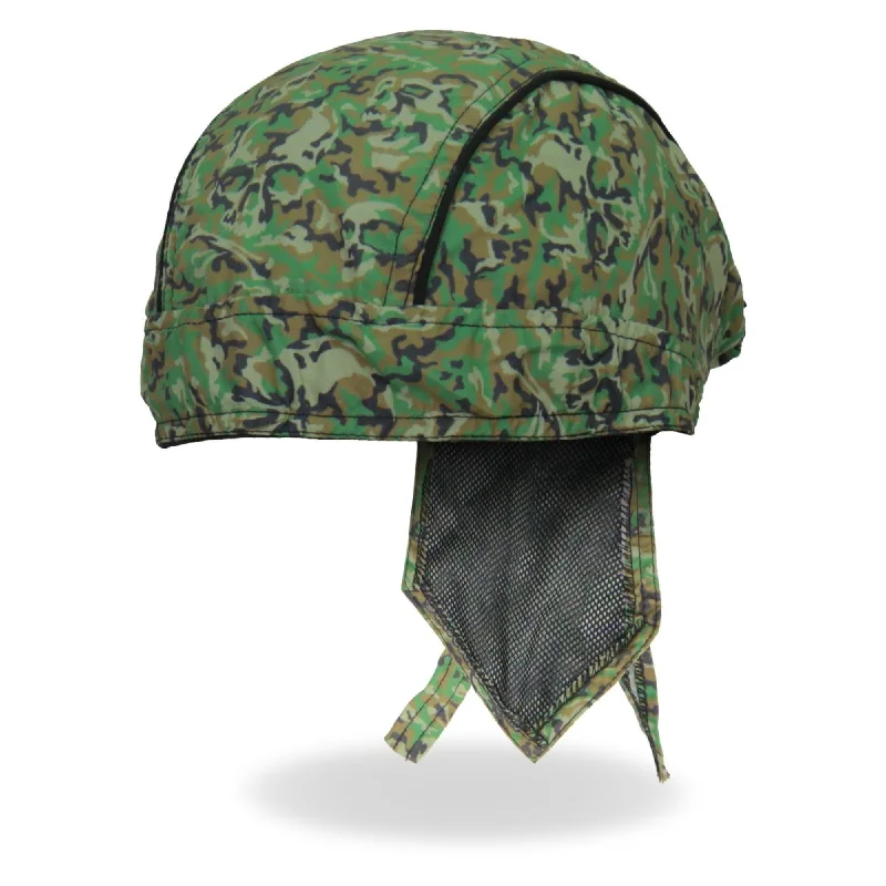 Lazy Home Hot Leathers HWH1095 Camo Skull Pattern Forest Headwrap