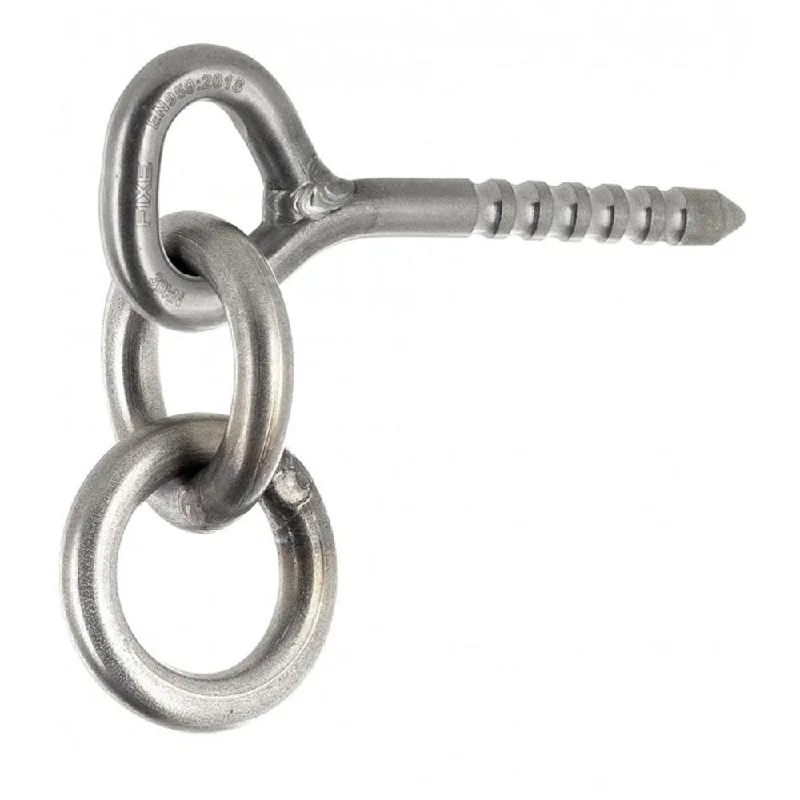 Personalized Wear Fixe Glue In Bolt + 2 Rings SS316L 10*90mm