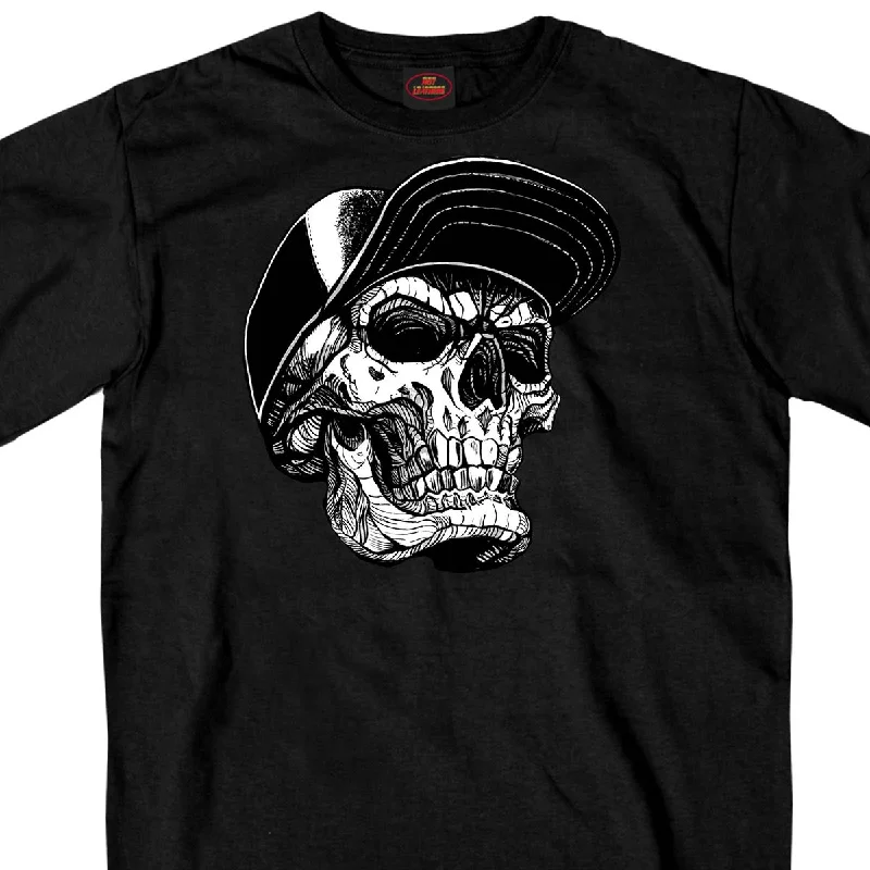 Stylish Casuals Hot Leathers GMS1465 Men's Black 'Snapback Skull' T-Shirt