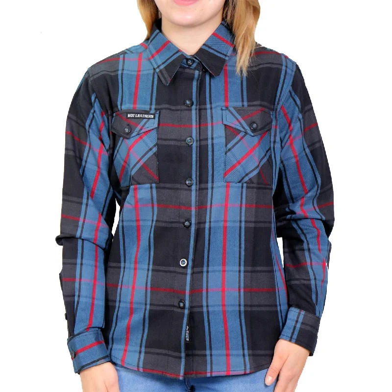 Comfortable Fitwear Hot Leathers FLL3007 Ladies Long Live The King Long Sleeve Flannel Shirt