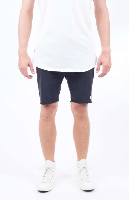 High Street Style Antique Denim Short 2.0 | Dark Black