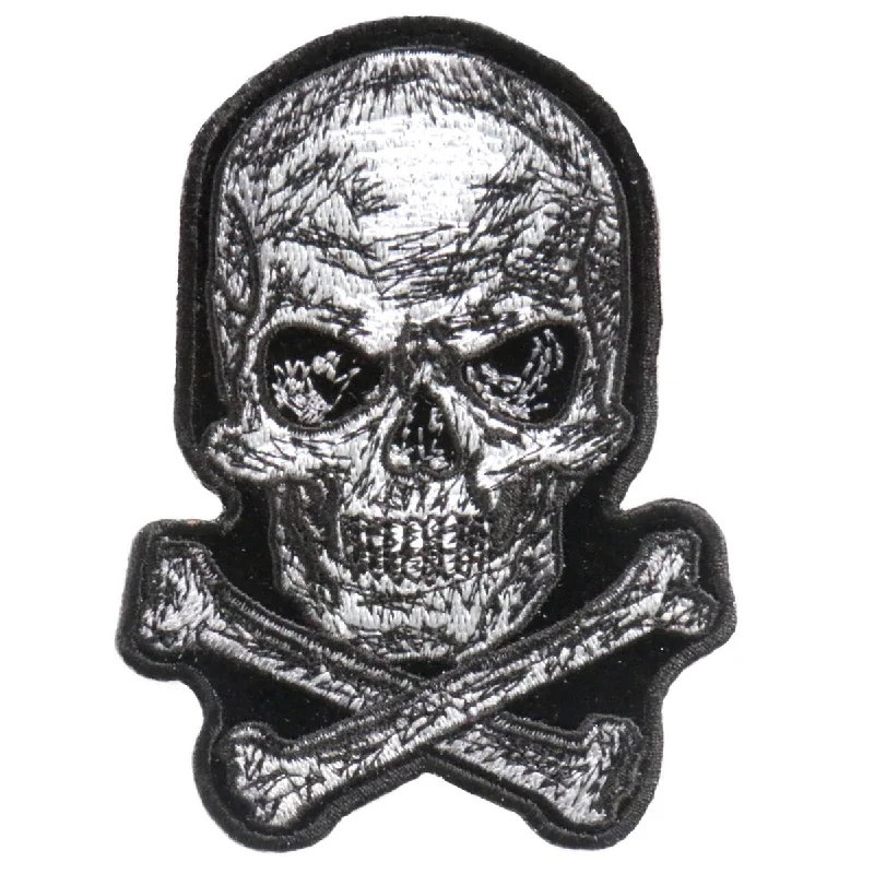 Mid-length Style Hot Leathers PPA9693 Scratch Skull 3" x 4" Patch