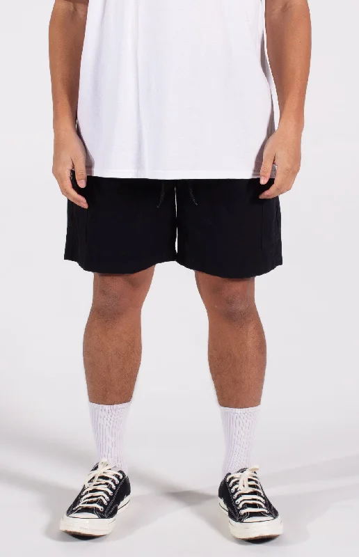 Exquisite Fabrics Allentown Cargo Short | Black