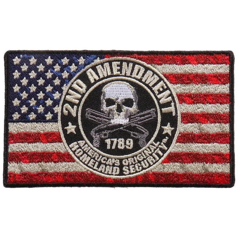 Goddess Style Hot Leathers PPA9843 2nd Amendment Flag 4"x2" Patch