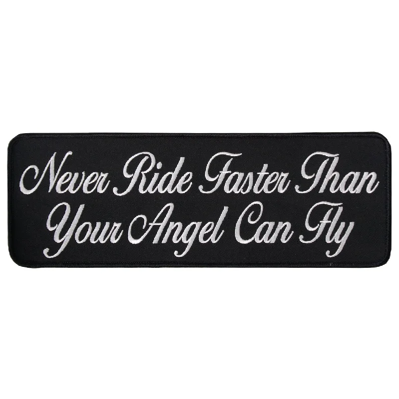 Wearable At Home Or Out Hot Leathers PPR1006 Never Ride Faster 10" x 4" Patch