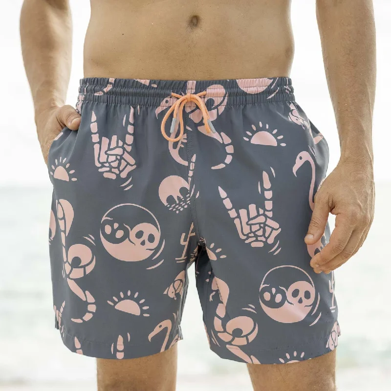 Lounge Wear Snakes, Skulls, and Sunsets – Hybrid Shorts