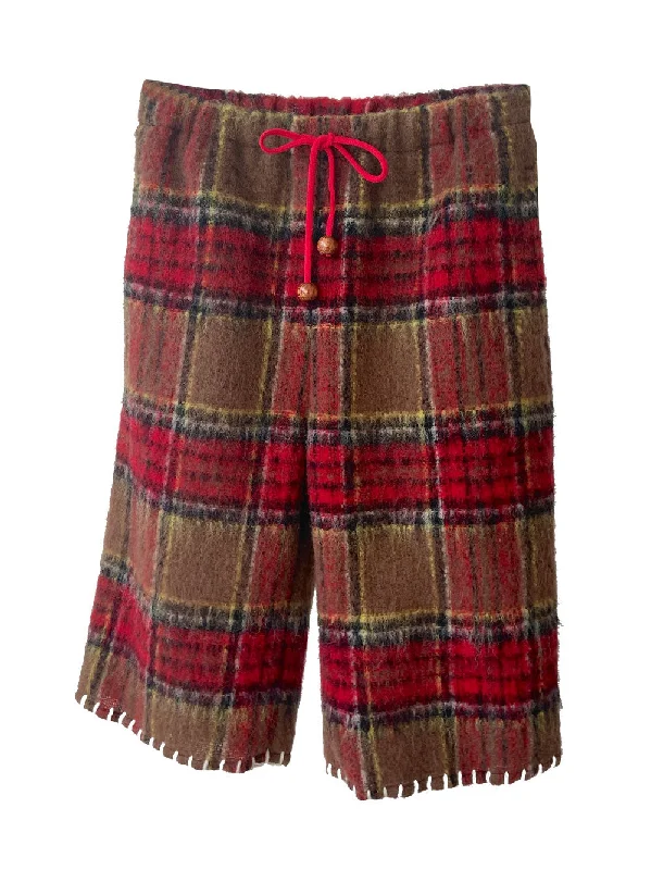 Soft Clothing Tartan Half Pants