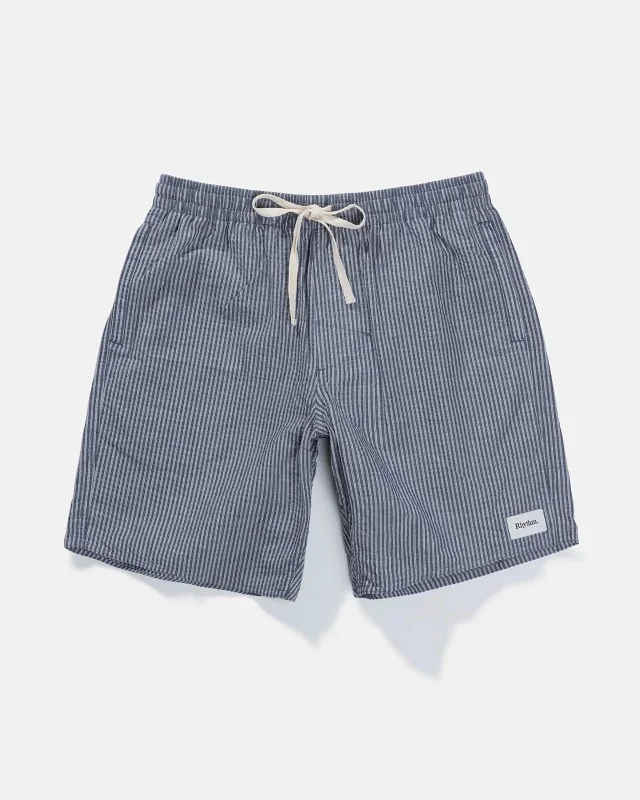 Cozy Lifestyle Seersucker Stripe Jam 17" Short