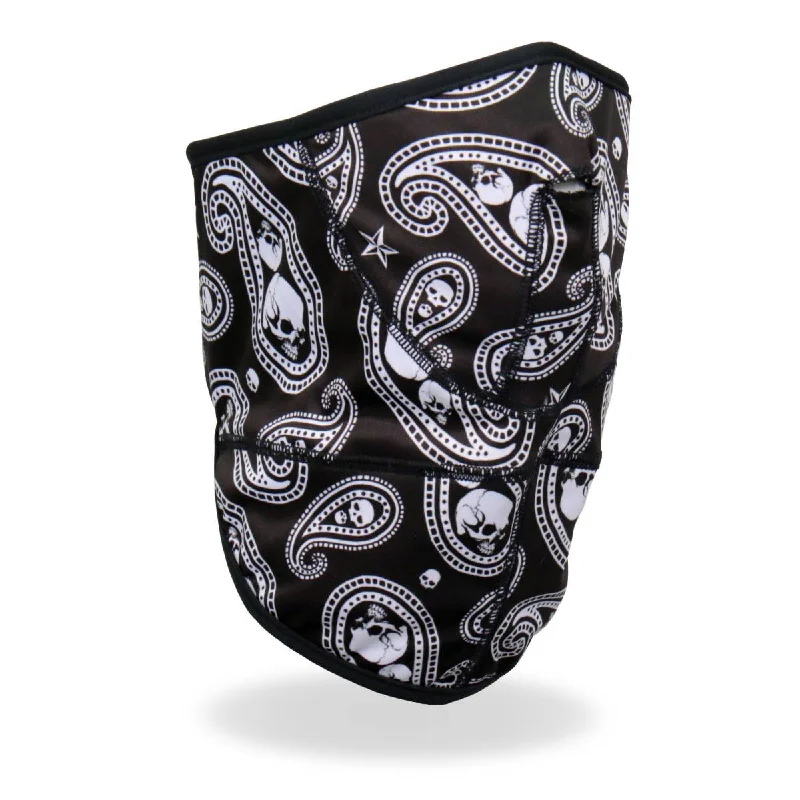 Effortless Outfits Hot Leathers FWC2005 Paisley Skull Face Wrap Neck Warmer