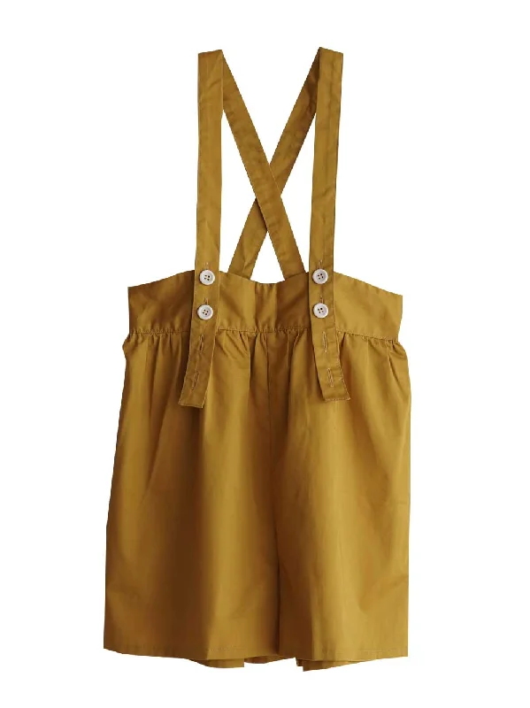 Dessert Matching Suspender Shorts