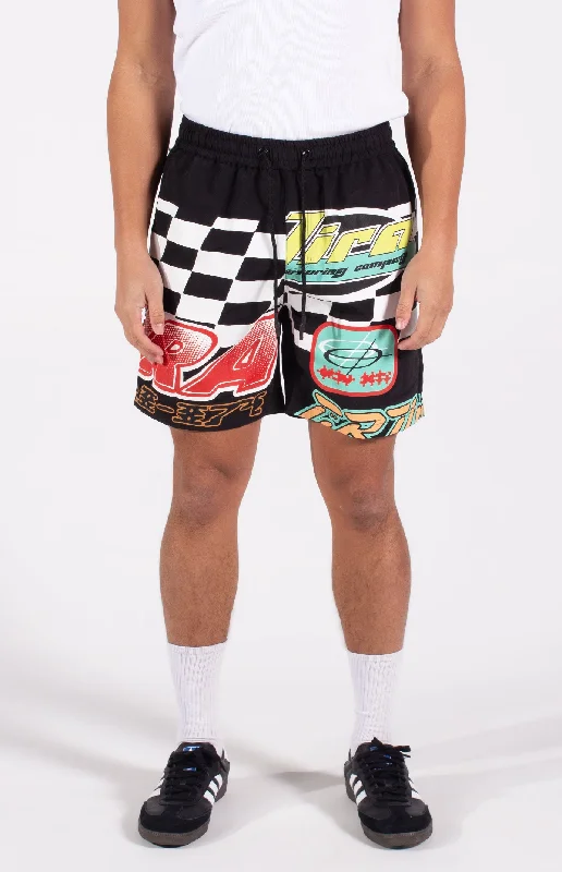 Casual Fit Topton Nylon Short | Black