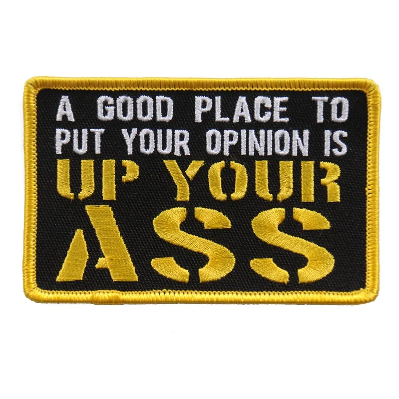 Luxury Fashion Hot Leathers PPL9604 Up Your Ass 4"x 3" Patch