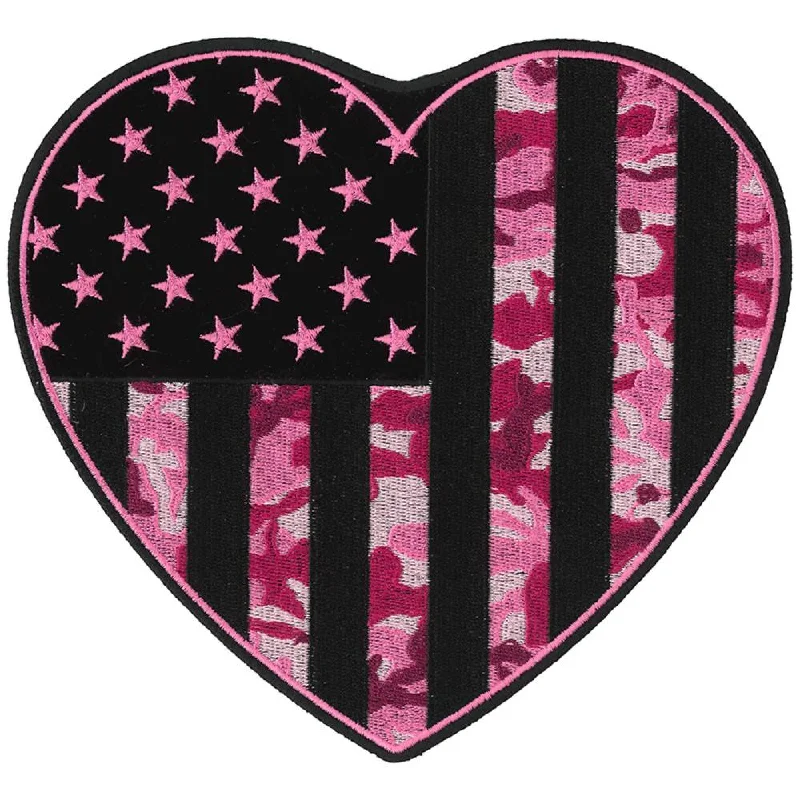 Body Design Hot Leathers PPQ1067 Camo Heart 7'' Patch