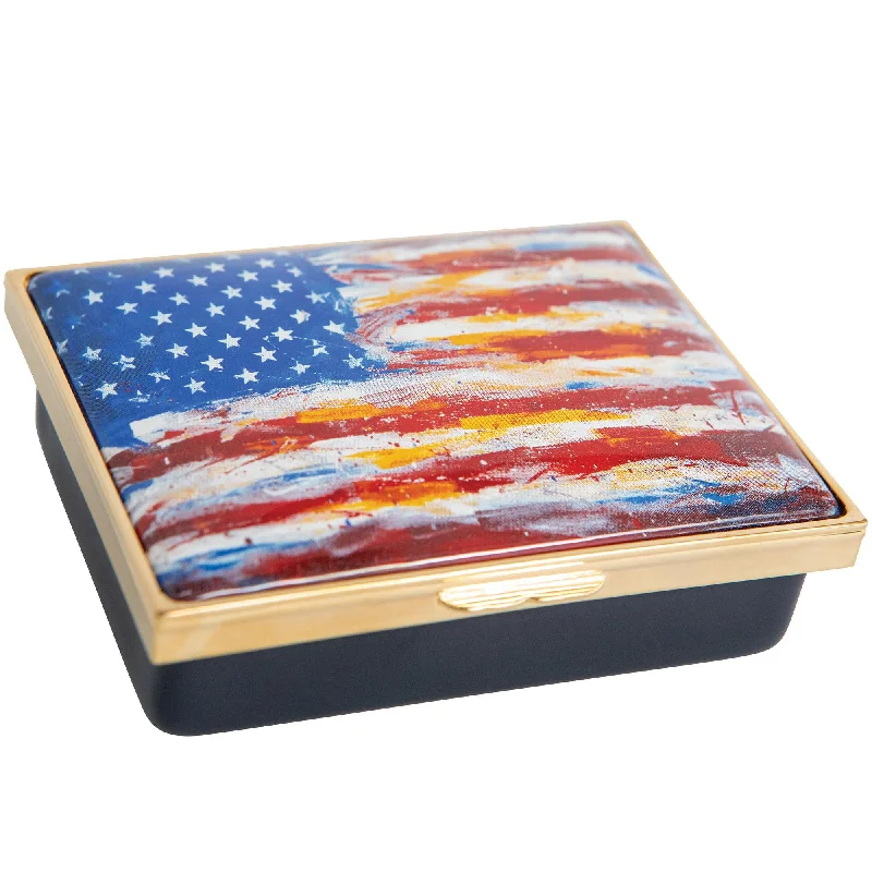 Casual And Versatile USA Enamel Box