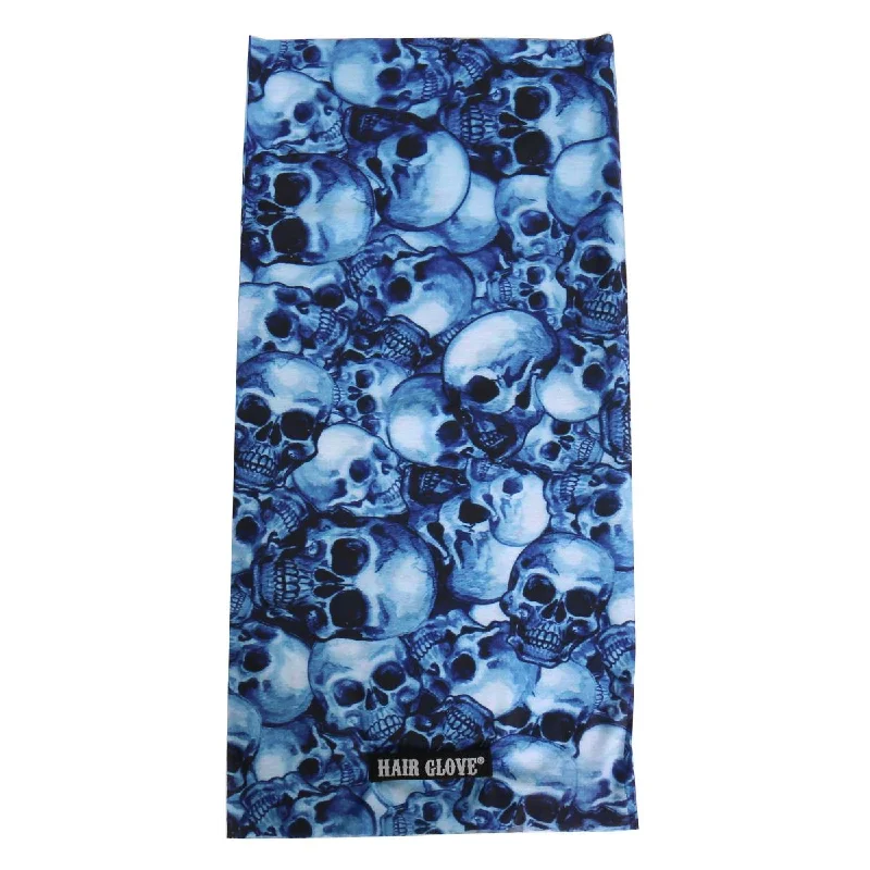 Boutique Recommendation Hot Leathers HWN1003 Blue Skulls EZ Tube