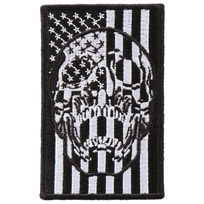 Elegant Style Hot Leathers PPA9880 American Flag Skull 2"x3" Patch