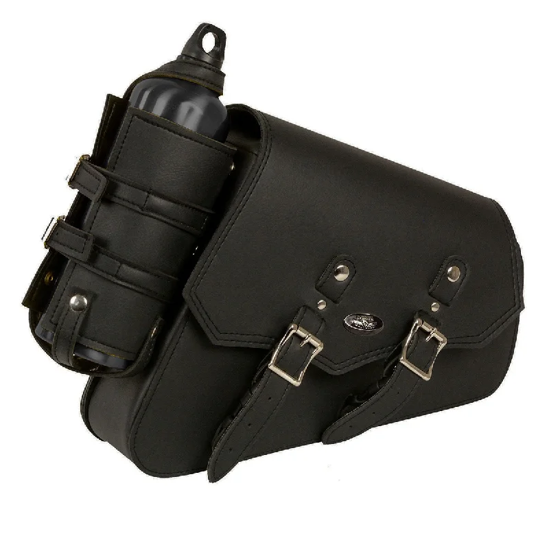 Fashion Must-have Milwaukee Leather MP8600R Black Right Side 'Conceal and Carry' PVC Swing Arm Bag with Bottle Holder