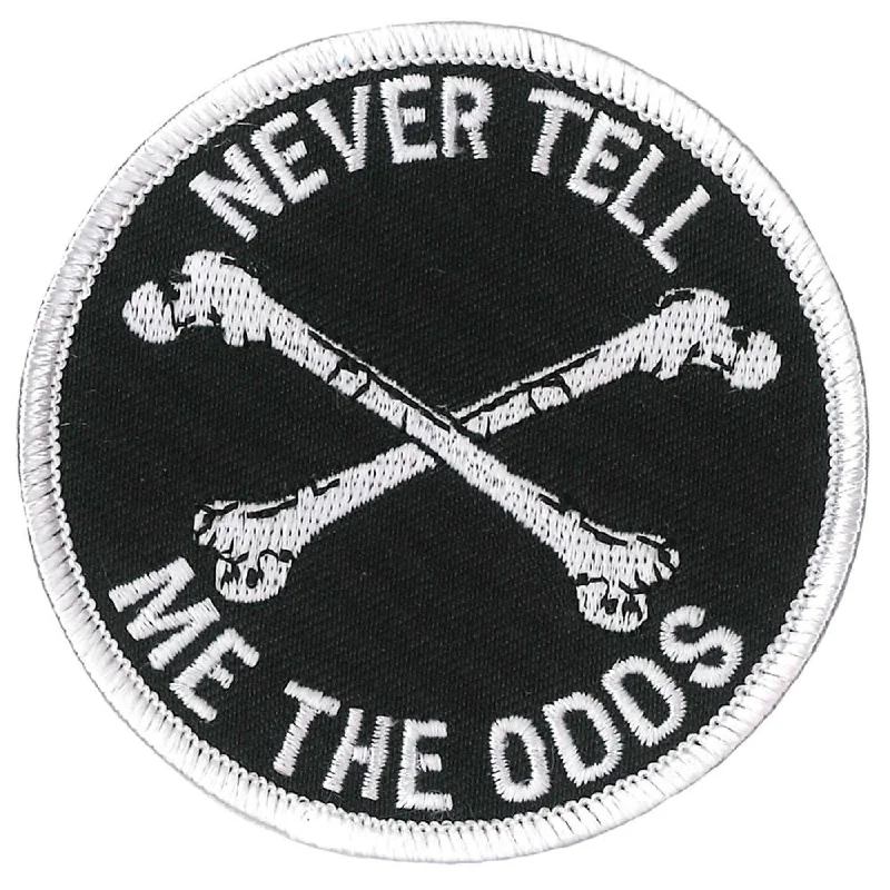 Fashionable And Versatile Hot Leathers PPL9818 Never Tell Me the Odds 3"x 3" Patch