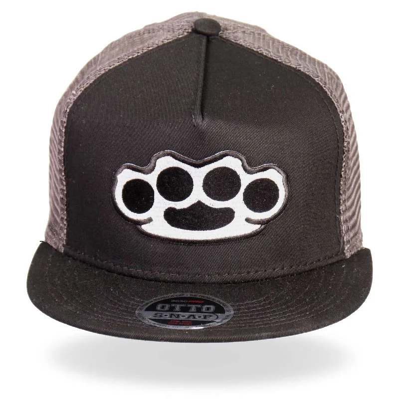 Everyday Comfort Hot Leathers GSH4003 Brass Knuckles Hardcore Snap Back Hat