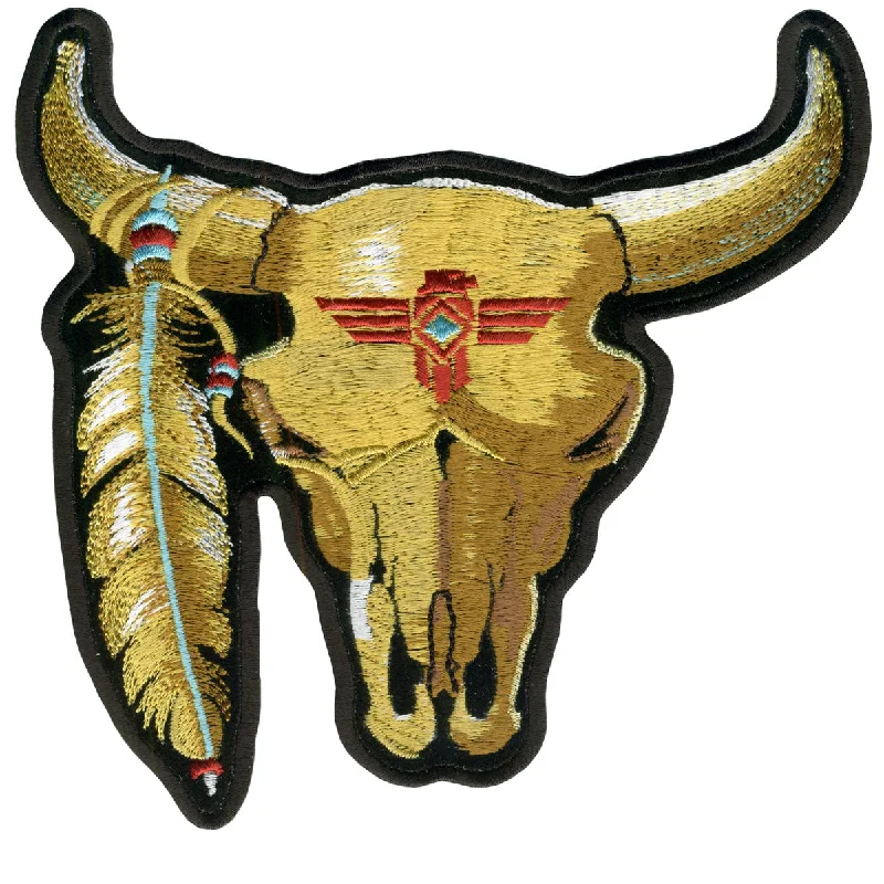 Relaxed Dresses Hot Leathers PPA1352 Cattle Skull 3" x 3" Patch