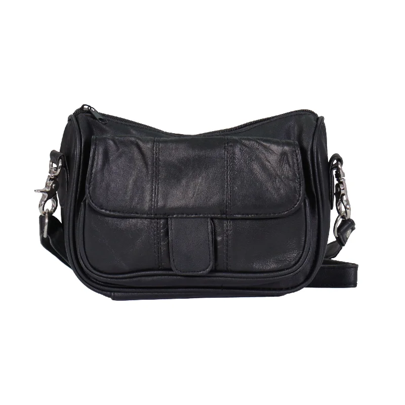 Chic Lounge Hot Leathers CPL5006 Black Ladies Four Pocket Clip Pouch