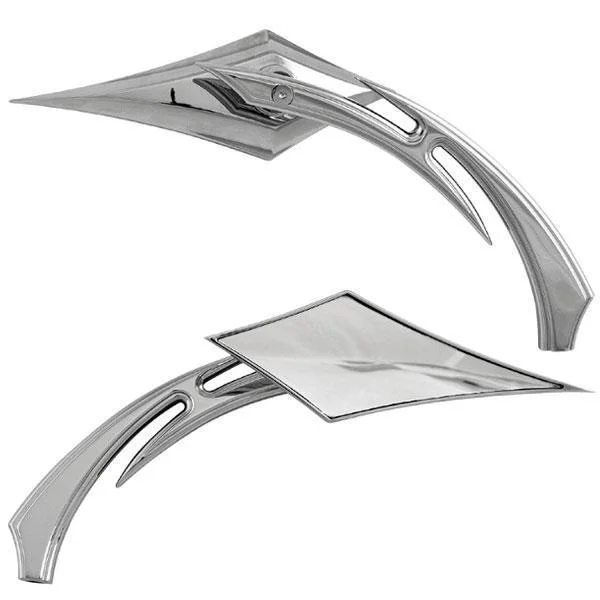 High-end Customization HardDrive Chrome Universal Scorpion Left/Right Mirror with Tribal Raised Stem for Harley Davidson