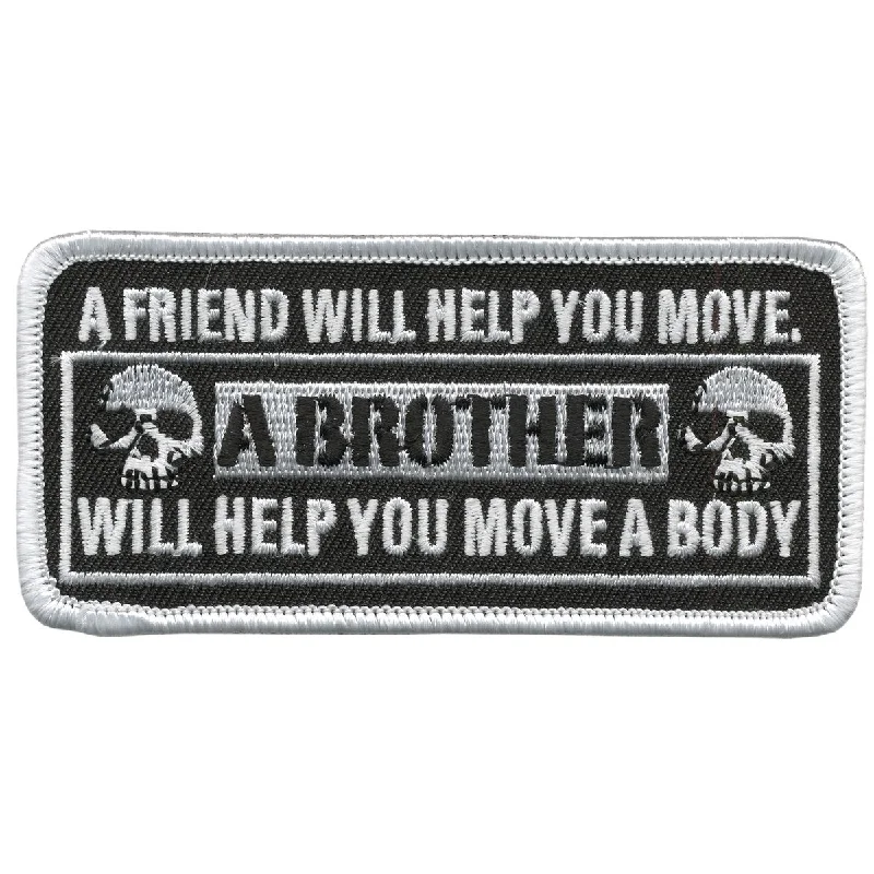 Fresh And Simple Hot Leathers PPV1007 Move a Body Hook Back 4" x 1.75" Patch