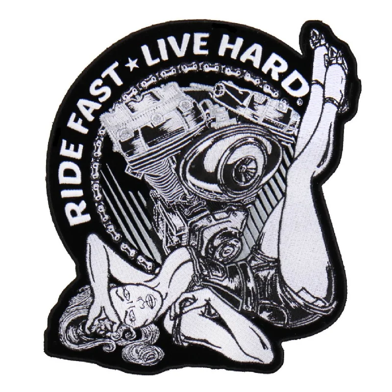 Classic Hot Leathers PPA7593 Motor Pin Up 4.5" x 4" Patch
