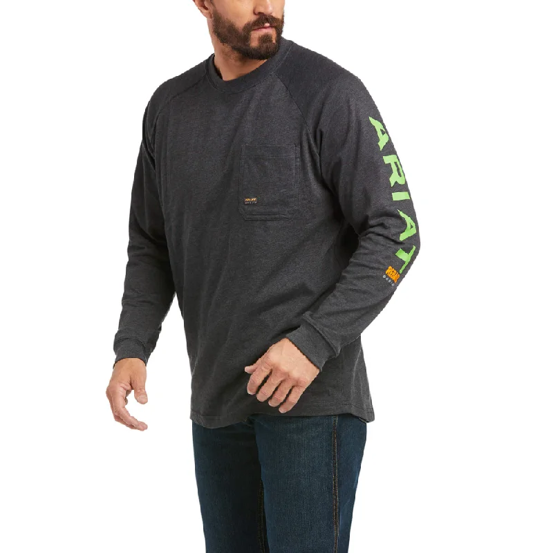 Comfortable Lounge Wear Ariat Mens Rebar Cotton Strong Graphic Work T-Shirt - 10037642