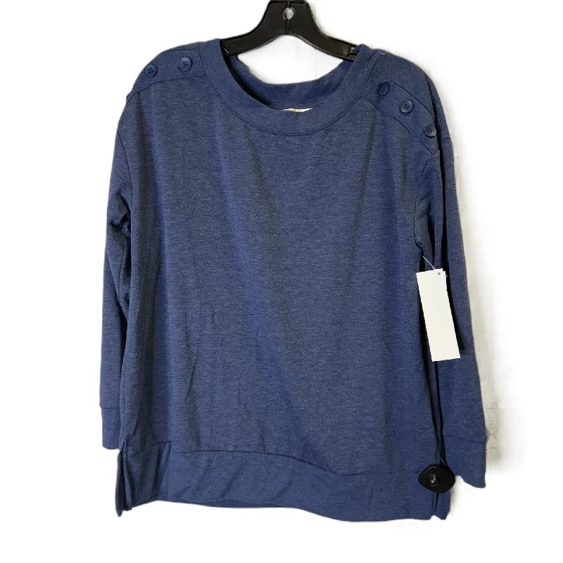Exquisite Craftsmanship Top Long Sleeve By Christopher And Banks In Blue, Size: Lp