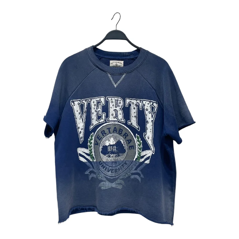 Easy Wear Chic VERTABRAE/T-Shirt/M/Cotton/BLU/All Over Print/VERTY